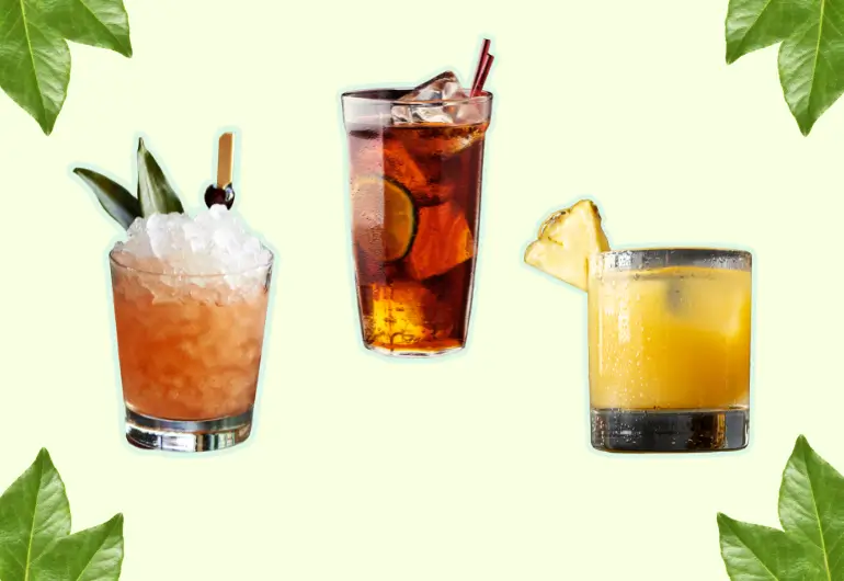 2-ingredient rum drinks