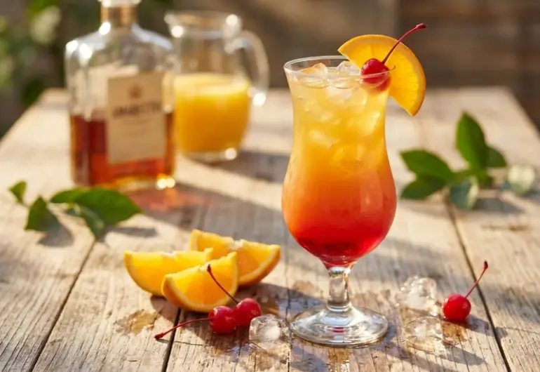 amaretto sunrise cocktail recipe
